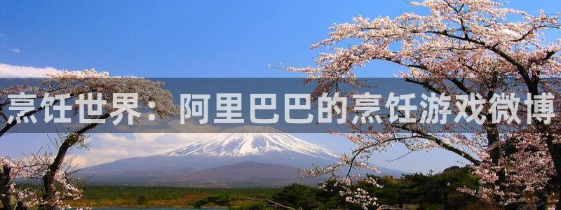 蓝冠娱乐注册地址：烹饪世界：阿里巴巴的烹饪游戏微博