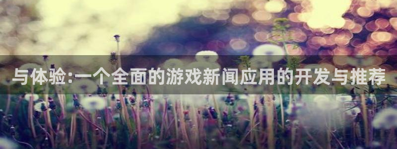 蓝冠娱乐网页登录入口官网：与体验:一个全面的游戏新闻应用的开